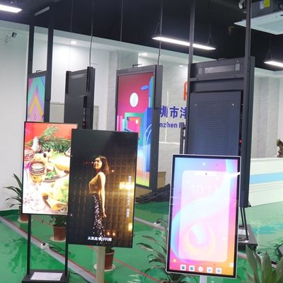 Боковое окно LCD 55 дюймов двойное показывает высокую яркость крытые электронные знаки ходят по магазинам
