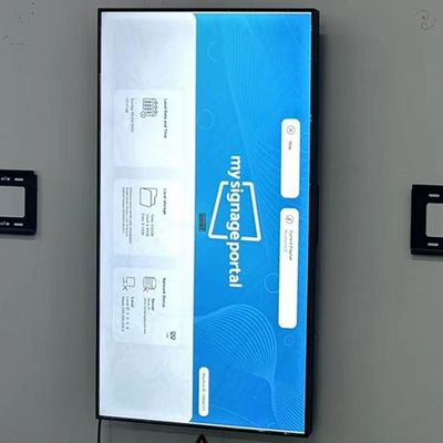 Стена 75 дюймов установила цифров рекламируя экранный дисплей 3500nit 3840x2160