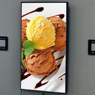 Стена 75 дюймов установила киоски Lcd цифров панели Signage цифров высокотемпературные